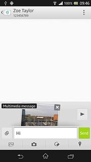 Press Send when you've finished your picture message.