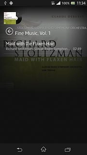 Press the required audio file.