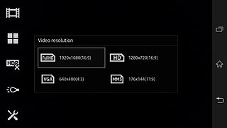 Press the required setting.
