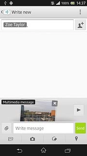 Write subject and text.Press Send.