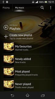 Press Create new playlist.