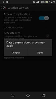 If you turn on the function:Press Agree.