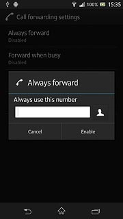 Key in the required number and press Enable.