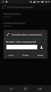 Press Disable.Repeat until all diverts have been cancelled.