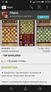 To buy an app:Press the price.