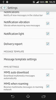 When the box next to the menu item is ticked (V), the function is turned on.