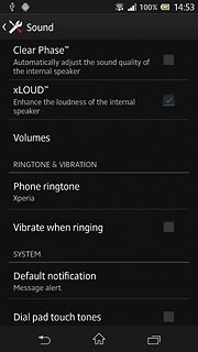 Press Default notification.