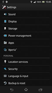 Press Backup & reset.