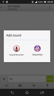 Press WALKMAN.Go to the required folder.