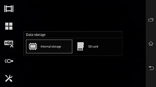 Press Internal storage or SD card.