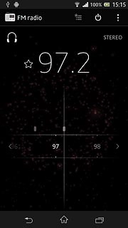 Slide the dial right or left to select the required frequency.