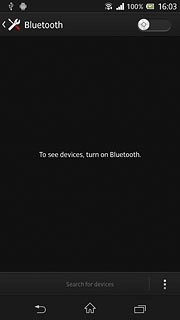 Press the indicator next to Bluetooth to turn on Bluetooth.