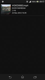 Press the required video clip.