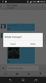 Press Delete to confirm.