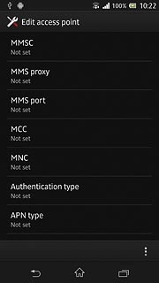 Press the menu icon.