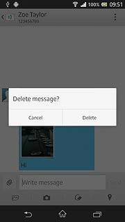 Press Delete to confirm.
