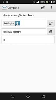 Press the attachment icon.