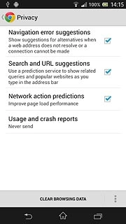 Press CLEAR BROWSING DATA.