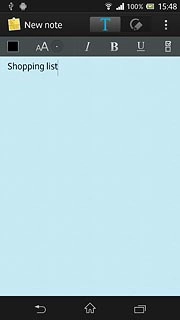 Press the menu icon.