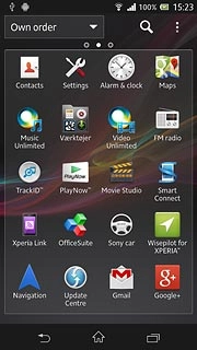 Press Wisepilot for XPERIA™.