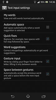 Press the home icon to return to standby mode.