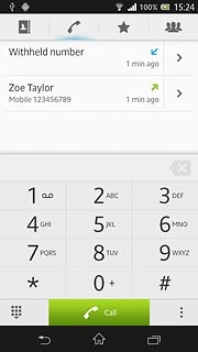 Press the home icon to return to standby mode.