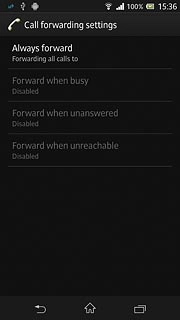 Press the home icon to return to standby mode.