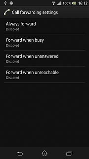 Press the home icon to return to standby mode.