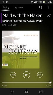 Press the home icon to return to standby mode.