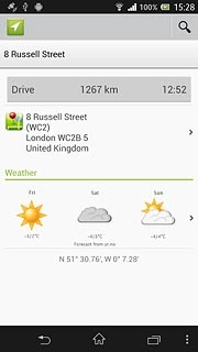 Press the home icon to return to standby mode.