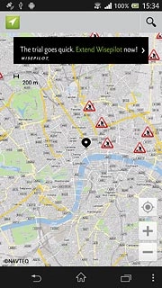 Press the home icon to return to standby mode.