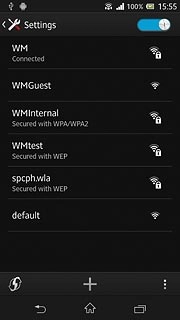 Press the home icon to return to standby mode.
