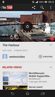 Press the return icon several times to return to the homepage.