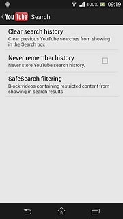 Press the return icon several times to return to the homepage.