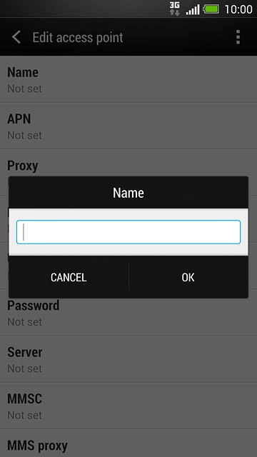 Key in Vodafone MMS and press OK.