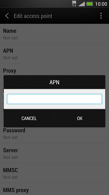 Key in live.vodafone.com and press OK.