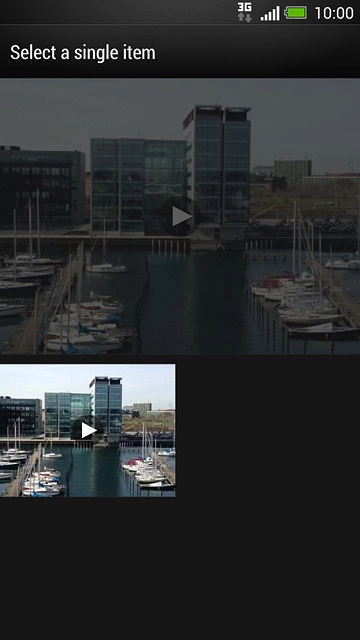 Press the required video clip.