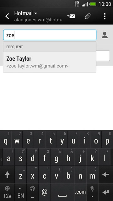 Key in the first letters of the required contact.Matching contacts are displayed.Press the required contact.Repeat the procedure to add more recipients.