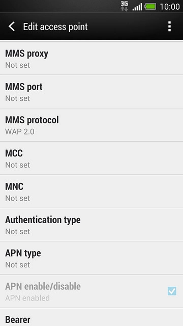 Press Authentication type.