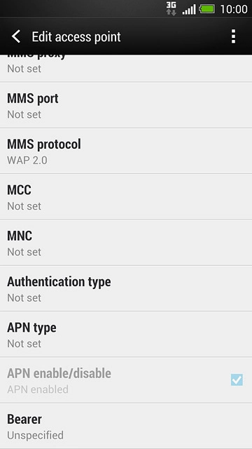 Press Authentication type.