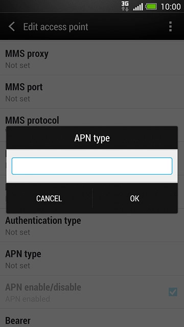 Key in mms and press OK.