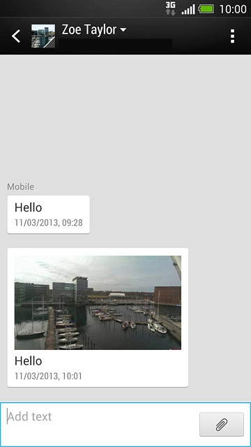 Press the required picture message to read the message.