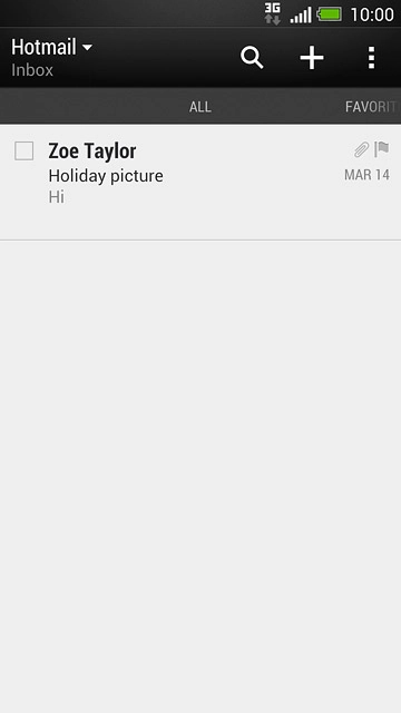 Press the new email message icon.