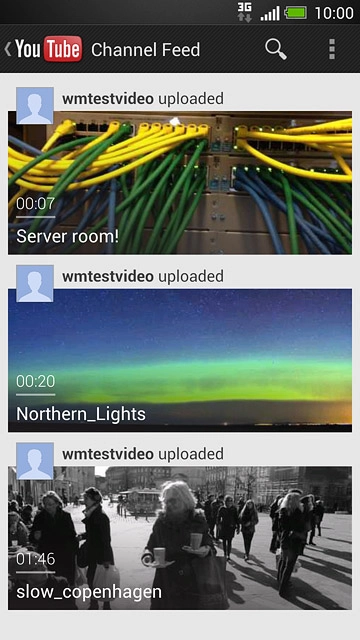 Press the search icon.