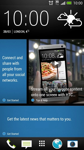 The alarm icon shows that the alarm is set.Further information:Set the alarm