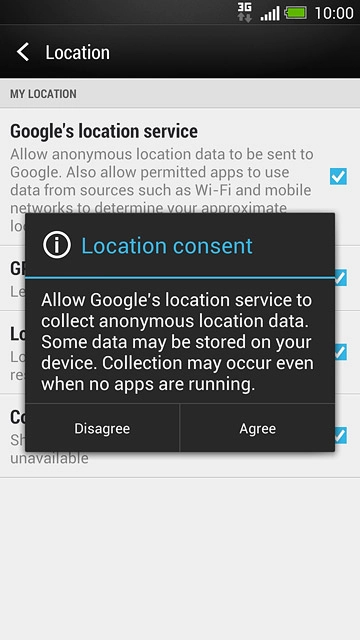 If you turn on the function:Press Agree.