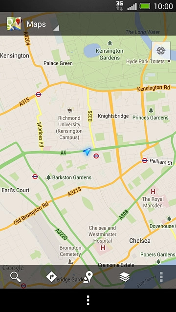 Press the search icon.Key in the required destination.Results matching what you key in are displayed.