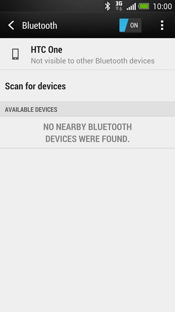 If you turn on the function:Press the name of your phone to turn Bluetooth visibility on or off.