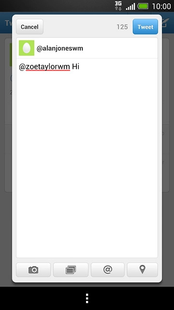 Write your reply and press Tweet.