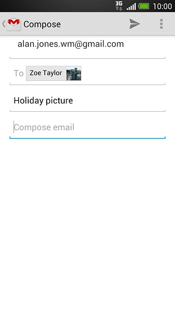 Press Compose email.